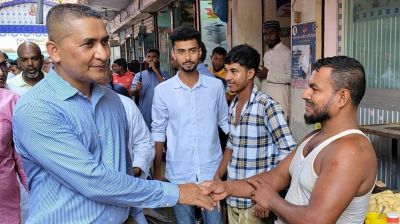 ভোলা-৪ : চরফ্যাসন পৌর শহরে নয়নের গণসংযোগ