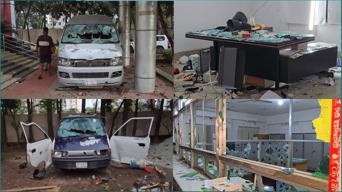 ড্যাফোডিল ও সিটি ইউনিভার্সিটির শিক্ষার্থীদের রাতভর সংঘর্ষ, অগ্নিসংযোগ