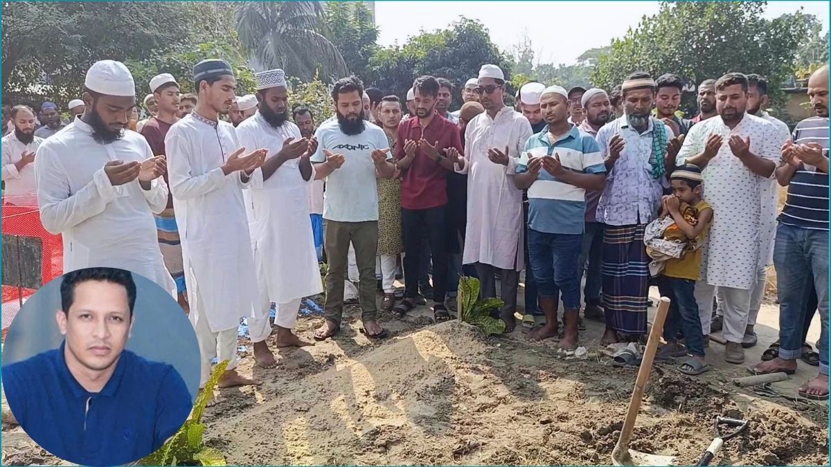 বিয়ারিং প্যাড পড়ে নিহত আবুল কালামের দাফন সম্পন্ন