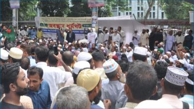 যমুনা অভিমুখে ইবতেদায়ি শিক্ষকদের লংমার্চের ঘোষণা