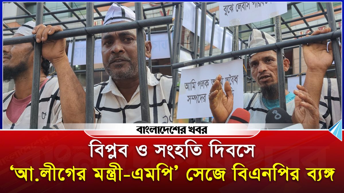 আওয়ামীলীগের এমপি মন্ত্রীদের সাজে  সাজতে দেখা যাচ্ছে বিপ্লব ও সংহতি দিবসে