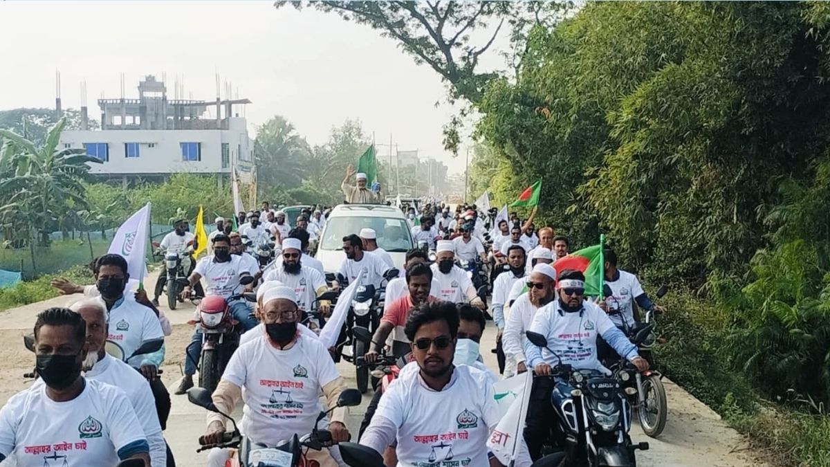 ‎ফেনী-১ আসনে জামায়াত প্রার্থীর মোটরসাইকেল শোভাযাত্রা
