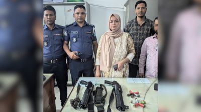 ঢাকা-ভাঙ্গা এক্সপ্রেসওয়েতে ২০ রাউন্ড গুলিসহ ২ শটগান জব্দ