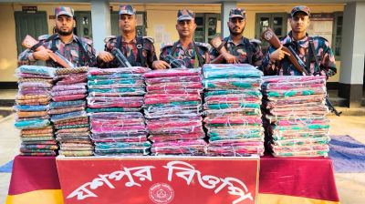 ফেনীতে চোরাচালানবিরোধী অভিযানে ৬০ লাখ টাকার মালামাল জব্দ