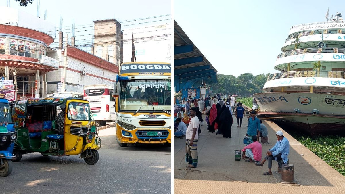 চাঁদপুরে লকডাউনে সবধরণের যানবাহন চলাচল স্বাভাবিক