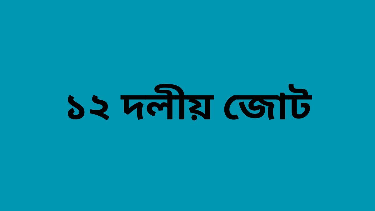 প্রধান উপদেষ্টার বক্তব্যকে স্বাগত জানাল ১২ দলীয় জোট