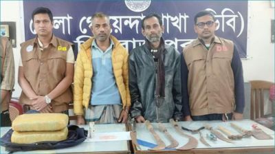 পিরোজপুরে ডাকাতির প্রস্তুতিকালে আটক ২, মাদকসহ অস্ত্র উদ্ধার