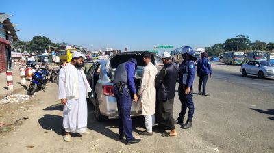 ভাঙ্গায় কঠোর নজরদারি চেকপোস্টে তল্লাশি জোরদার