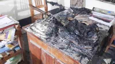 মাগুরায় গ্রামীণ ব্যাংকে দুর্বৃত্তদের আগুন