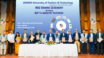 শীর্ষস্থানীয় ১০ শিল্প প্রতিষ্ঠানের সাথে বিইউএফটির সমঝোতা স্বাক্ষর