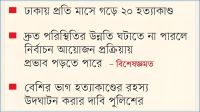 হঠাৎ বেড়েছে খুনোখুনি : জনমনে আতঙ্ক
