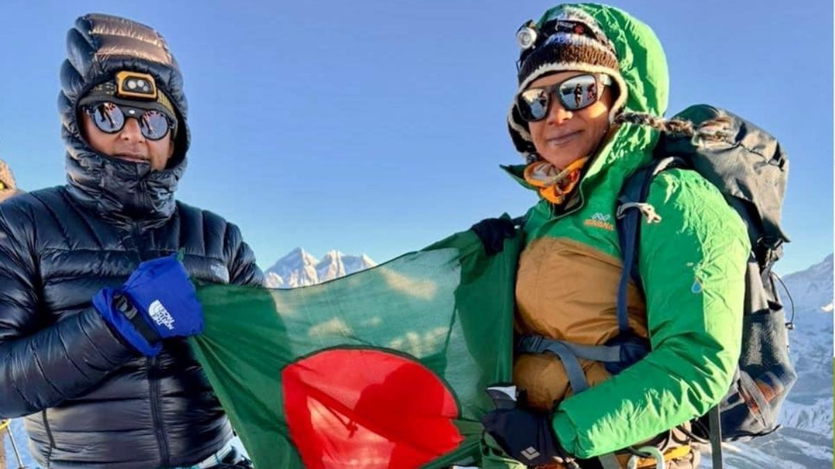 ‘মেরা পিক’ পর্বতে বাংলাদেশের পতাকা উড়ালেন ইমতিয়াজ-শাহনাজ