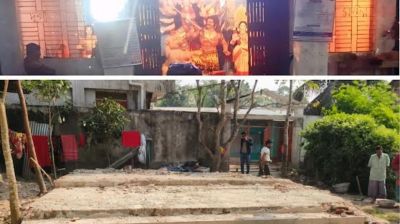 গৌরনদীতে ঐতিহ্যবাহী মন্দির ভেঙে জমি দখলের অভিযোগ