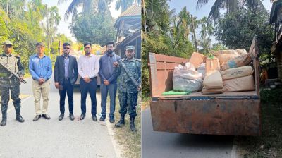 ফরিদপুরে ২ টন নিষিদ্ধ পলিথিন জব্দ