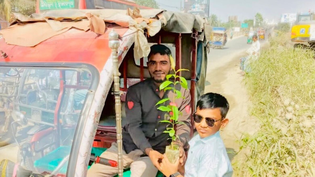 টঙ্গীবাড়ীতে শিশুর জন্মদিনে সবুজ বার্তা