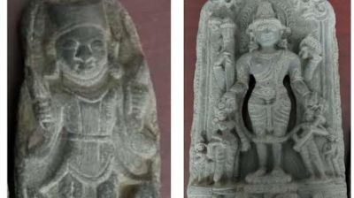 বগুড়ায় কষ্টি পাথরের বিষ্ণু মূর্তি উদ্ধার, পাচারকারী আটক