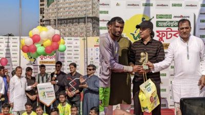 ইস্পাহানি আন্তঃবিশ্ববিদ্যালয় ফুটবলের উদ্বোধনী ম্যাচে জয় পেল গবি