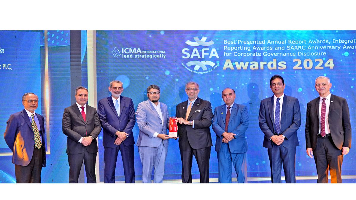 সাফা থেকে ব্রোঞ্জ পুরস্কার পেল শাহ্জালাল ইসলামী ব্যাংক