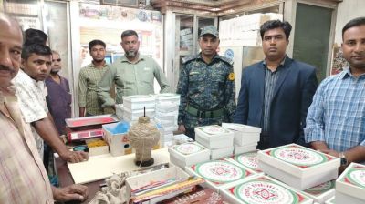 মিষ্টির শিরায় পোকাসহ সিগারেটের অংশ, ভোক্তা অধিদপ্তরের জরিমানা