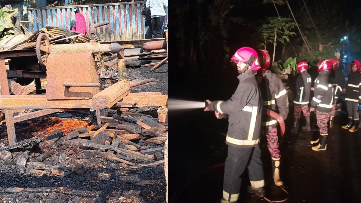 বাগেরহাটে গভীর রাতে ফার্নিচার দোকান আগুনে ভস্মিভূত, ক্ষতি ৭ লাখ টাকা