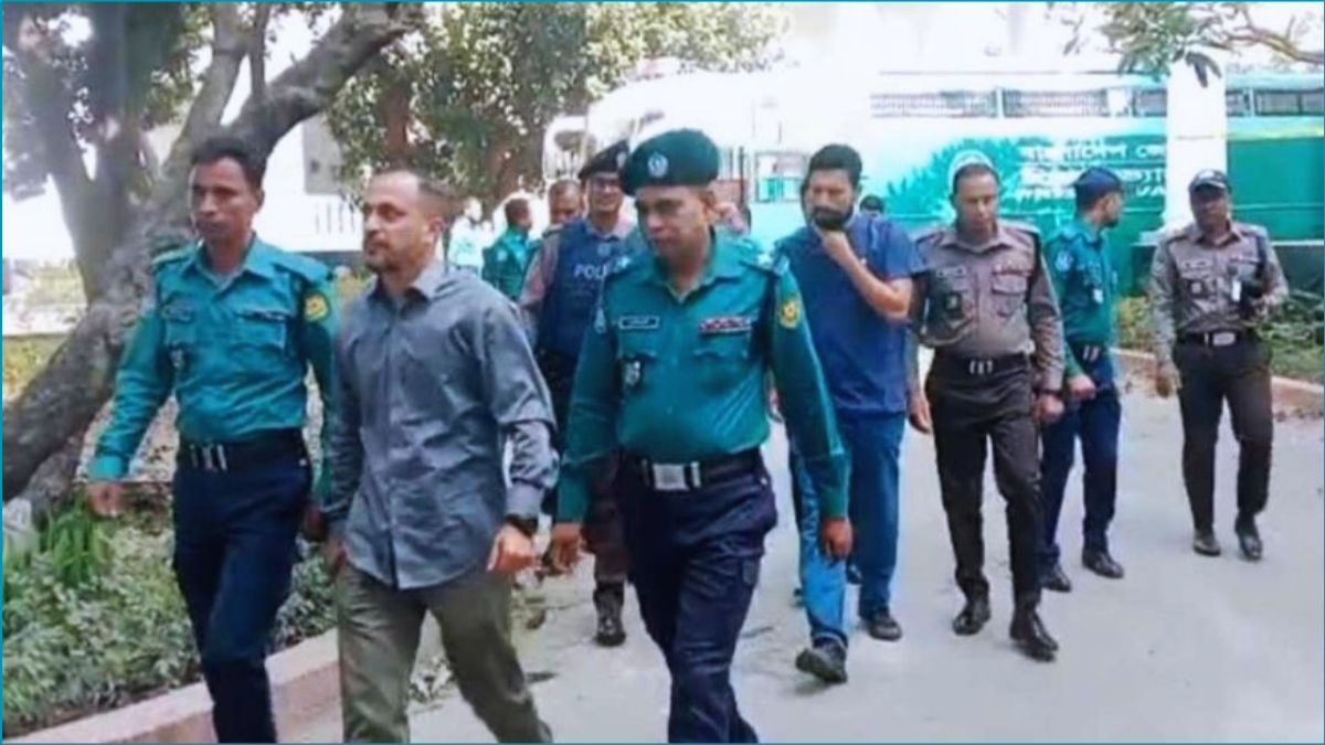 কড়া নিরাপত্তায় ট্রাইব্যুনালে হাজির বিজিবির রেদোয়ান