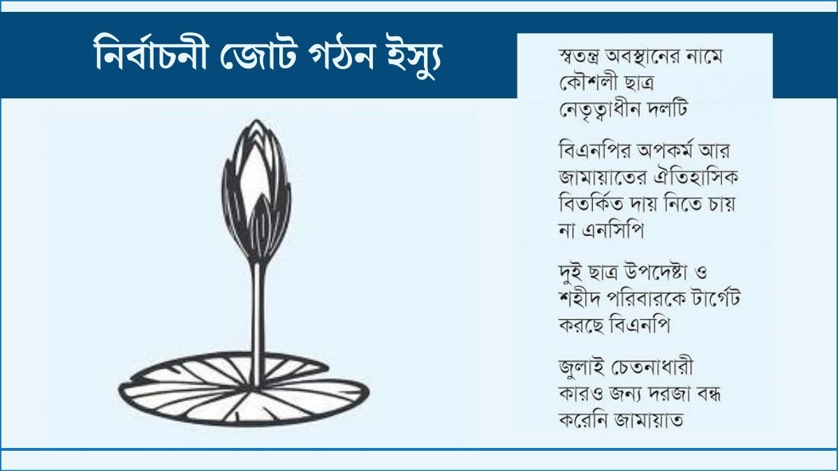 বিএনপি-জামায়াতে গুরুত্ব কমেছে এনসিপির