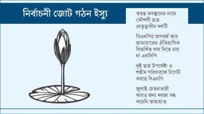 বিএনপি-জামায়াতে গুরুত্ব কমেছে এনসিপির