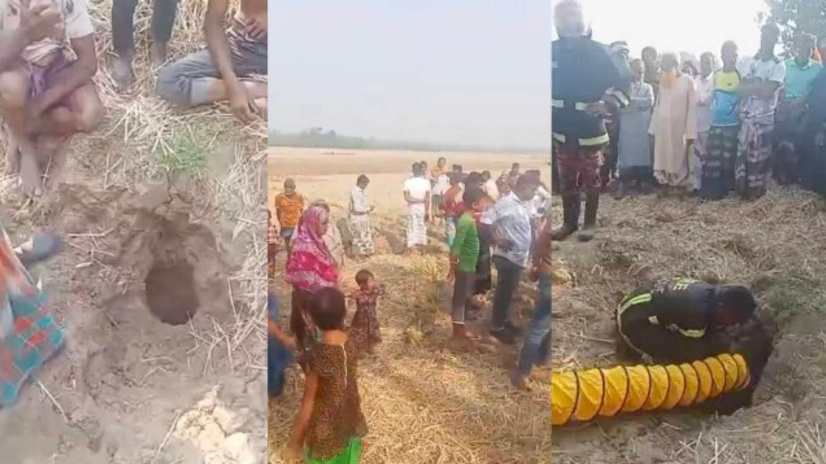 নলকূপের ৩০ ফুট গর্তে দুই বছরের শিশু, ৬ ঘণ্টা ধরে উদ্ধারের চেষ্টা