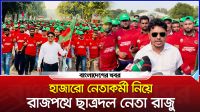 হাজারো নেতাকর্মী নিয়ে বিজয় দিবসে রাজপথে ছাত্রদল নেতা রাজু