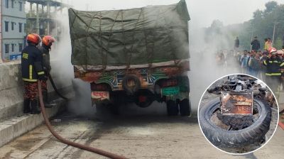 বগুড়ায় ট্রাকচাপায় কলেজছাত্র নিহত