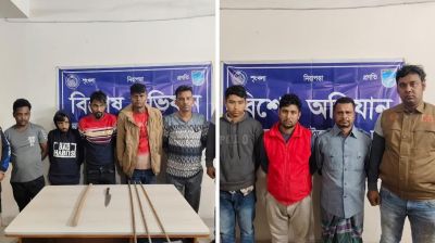 সাভার-আশুলিয়ায় পৃথক অভিযানে ৫ ডাকাতসহ গ্রেপ্তার ৮