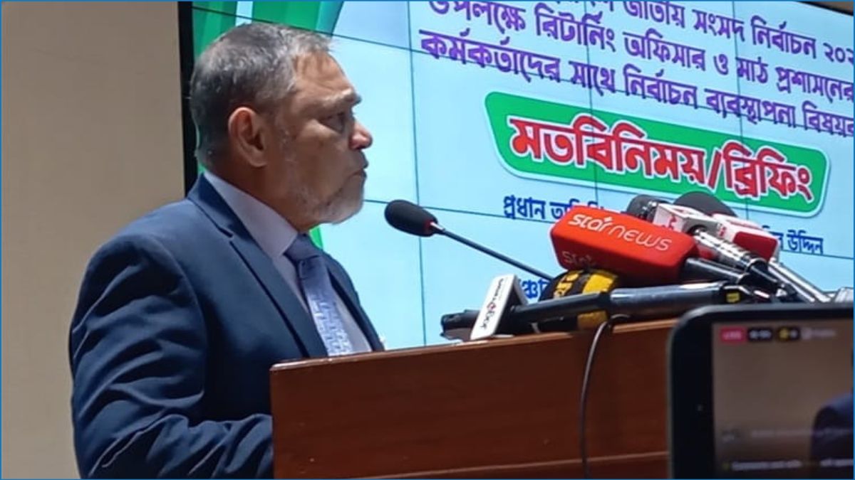 সুষ্ঠু নির্বাচনের মাধ্যমে অতীতের অপবাদ ঘোচাতে চায় ইসি : সিইসি