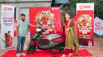 নগদে লেনদেন করে স্কুটি জিতে নিলেন ময়মনসিংহের সোহেল