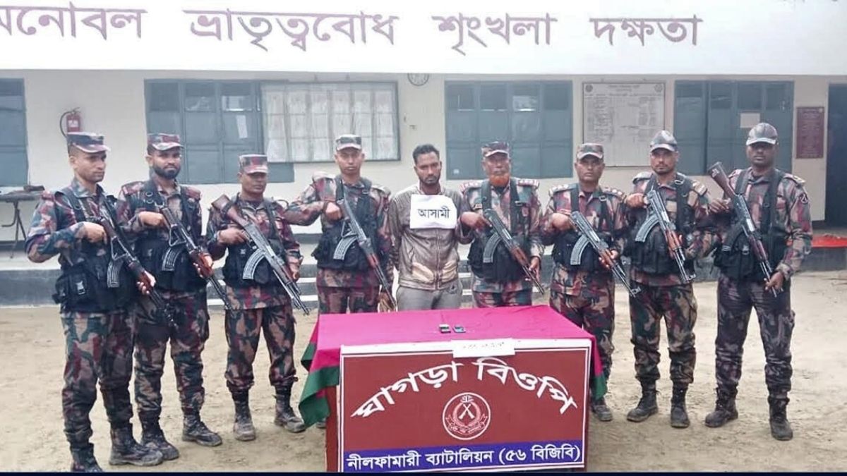 পঞ্চগড় সীমান্তে গরু চোরাকারবারি আটক