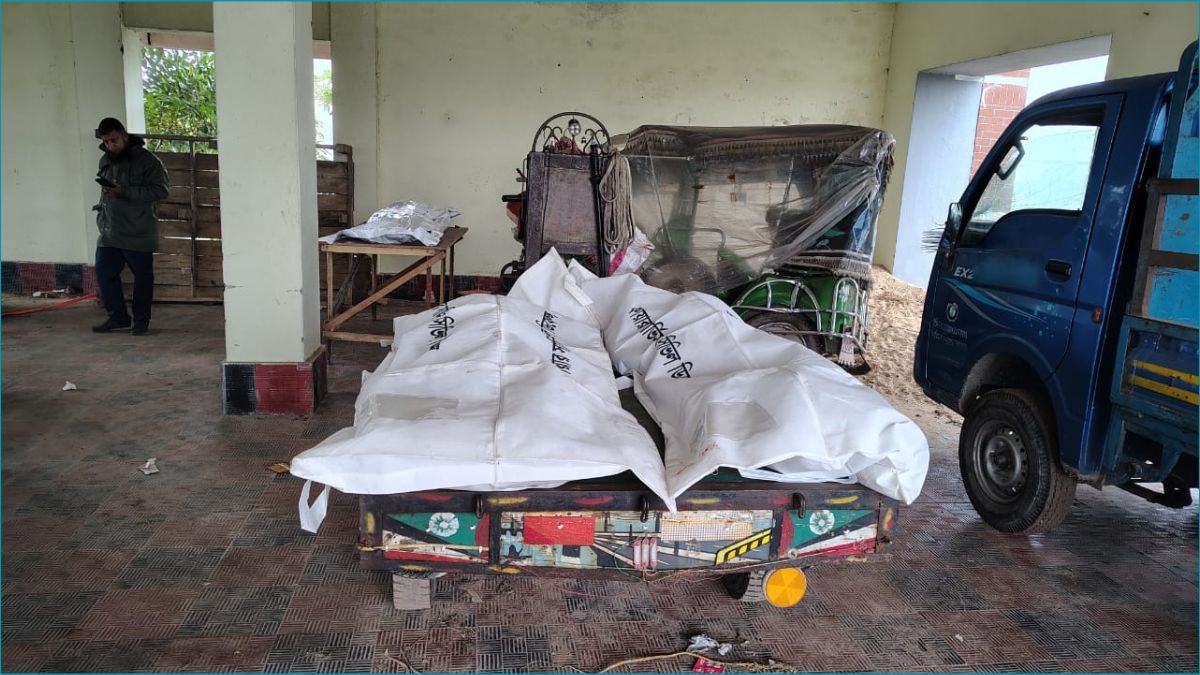 ভাঙ্গায় ট্রাক-অ্যাম্বুলেন্সের সংঘর্ষে স্বামী-স্ত্রী-শ্যালক নিহত