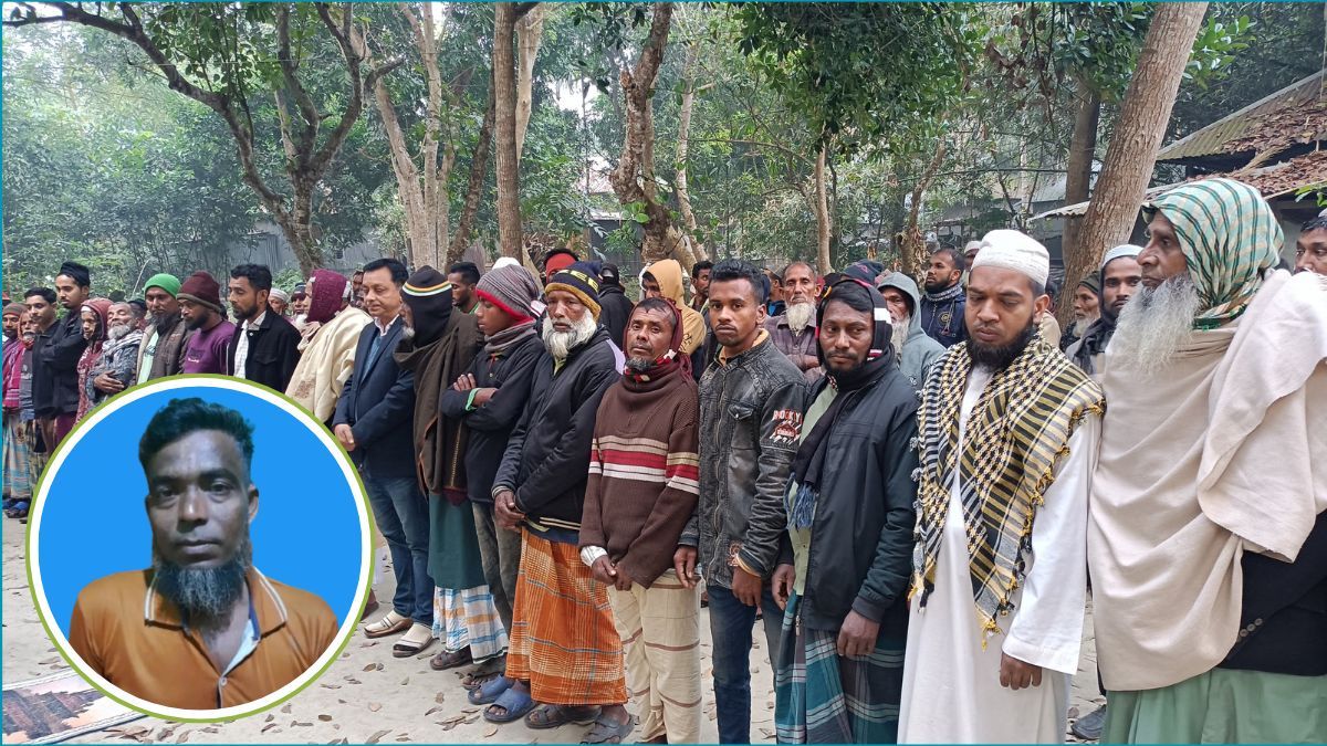 খুন হওয়া বিএনপি নেতা সাইফুল সর্দারের দাফন সম্পন্ন