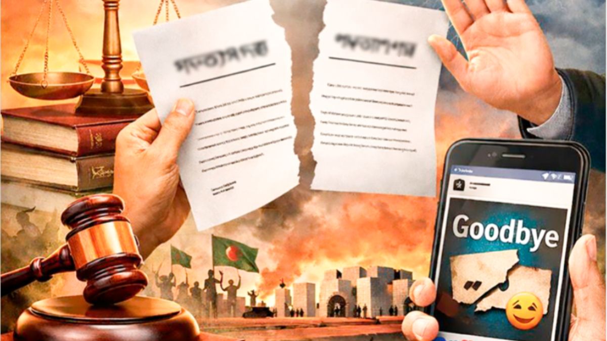 সামাজিক যোগাযোগমাধ্যমে পদত্যাগের ঘোষণা