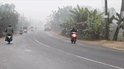 কুয়াশা ও শীতে জবুথবু নওগাঁ, তাপমাত্রা ৬.৭ ডিগ্রি