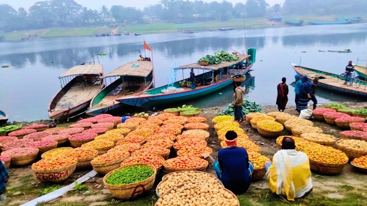 ৫০০ বছরের ঐতিহ্য : শ্রীপুরের বরমীতে জমজমাট সবজি হাট