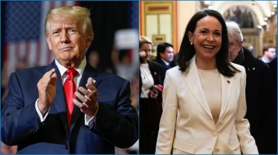 ট্রাম্পকে নোবেল পুরস্কারের মেডেল দিলেন ‘উপহার’ মাচাদো