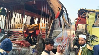 সিলেটে তিন বাসের সংঘর্ষে নিহত ২, আহত ১০