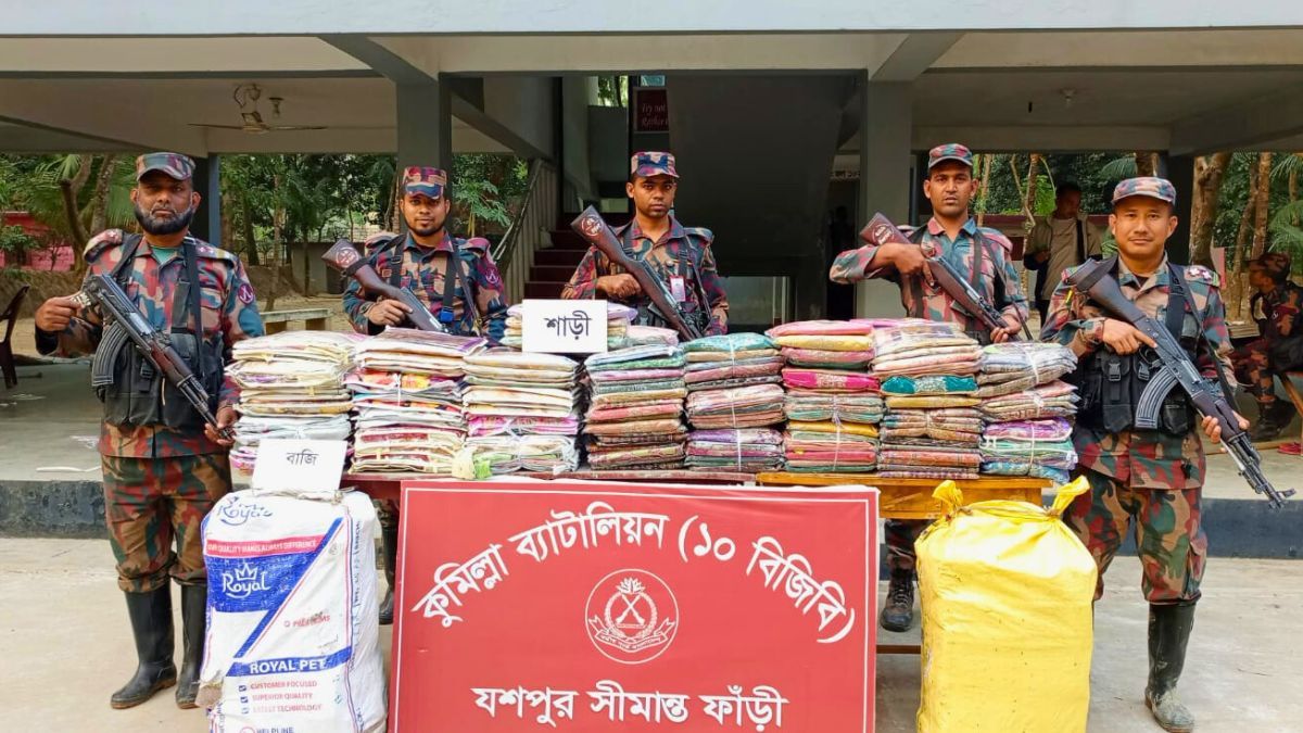 কুমিল্লায় ১ কোটি ৩৪ লাখ টাকার ভারতীয় পণ্য জব্দ