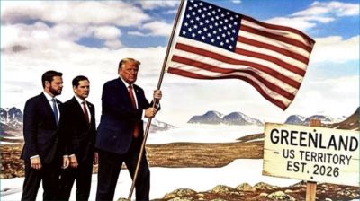 গ্রিনল্যান্ডে মার্কিন পতাকার সম্পাদিত ছবি পোস্ট করলেন ট্রাম্প