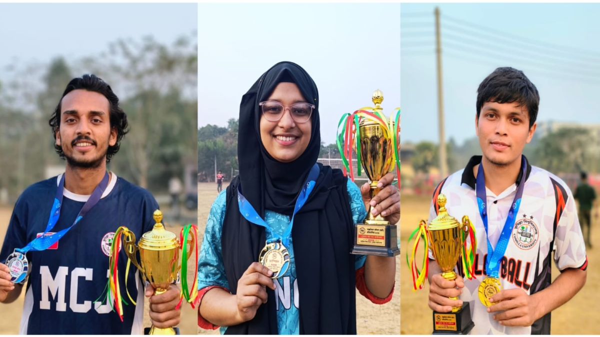 কুবি আন্তঃবিভাগ ভলিবল টুর্নামেন্টে সেরাদের সেরা যারা