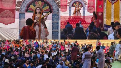 কুমিল্লা বিশ্ববিদ্যালয়ে নানা আয়োজনে সরস্বতী পূজা উদযাপন