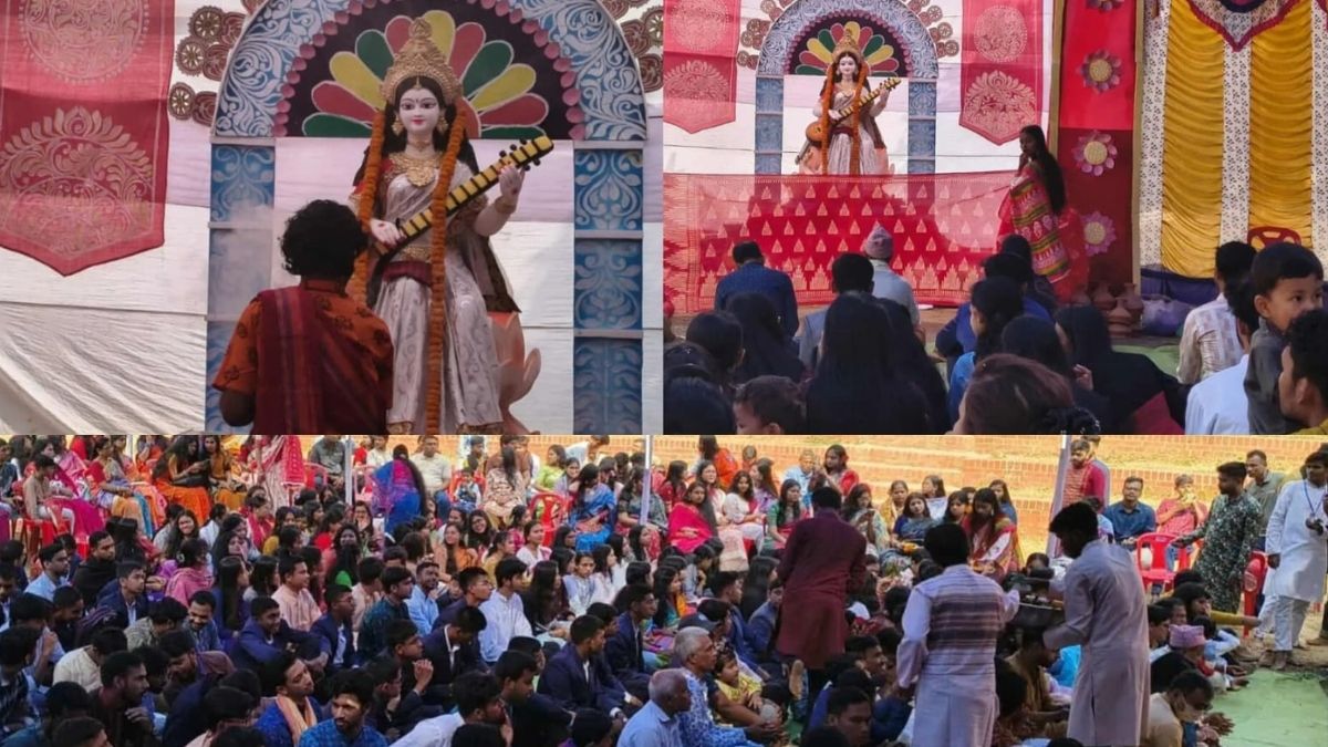 কুমিল্লা বিশ্ববিদ্যালয়ে নানা আয়োজনে সরস্বতী পূজা উদযাপন