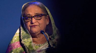 দিল্লিতে প্রথমবারের মতো প্রেস কনফারেন্সে যুক্ত হলেন ফ্যাসিস্ট শেখ হাসিনা