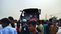 ভাঙ্গায় বাস-ট্রাক সংঘর্ষ, নিহত ১