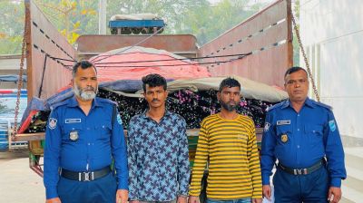 টাঙ্গাইলে ট্রাকভর্তি ১৪ টন রড ডাকাতি, গ্রেপ্তার ২