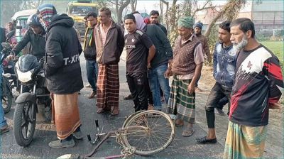 ঝিনাইদহে ট্রাকচাপায় বাইসাইকেল আরোহী নিহত